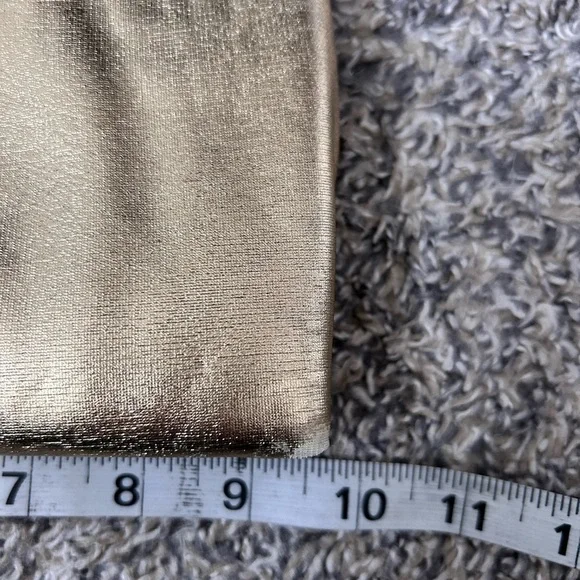 Mardane Vintage Metallic Gold Glam Purse with Chain Strap and Flip Mirror - Picture 3 of 10